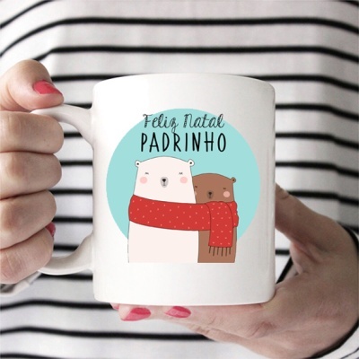 CANECA FELIZ NATAL PADRINHO