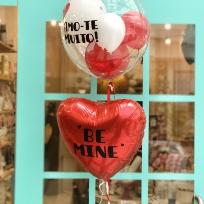 Balões Amor AMO-TE + BE MINE