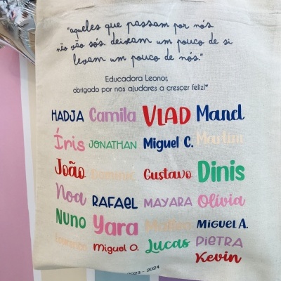 SACO TOTE BAG ALGODÃO - PROFESSORA / EDUCADORA