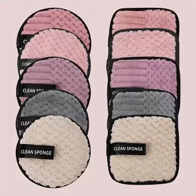 Pads Desmaquilhantes Reutilizáveis | Pack 5 Unidades Macios