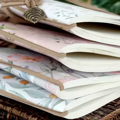 Sketchbook A5 Flores em Pastel – Diário de Viagem e Arte