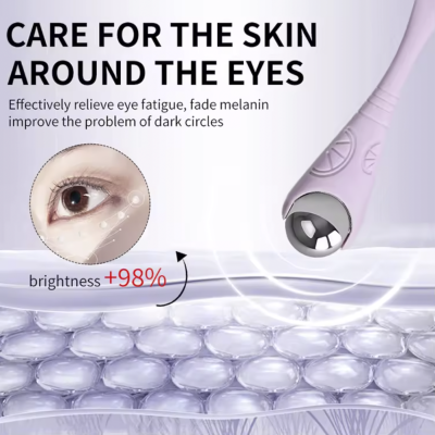 Massageador de Olhos Dupla Ponta – Rolo Facial Manual