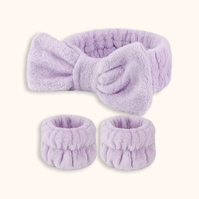 Headband e Pulseiras Spa | Kit Absorvente para Limpeza Facial