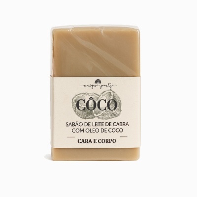 Sabonete Natural de Côco – Leite de Cabra 100g