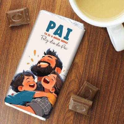 CHOCOLATE DIA DO PAI com 2 FILHOS