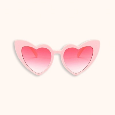 Óculos Coração Rosa | Lentes Anti-Brilho