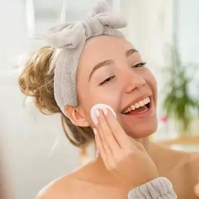 Headband e Pulseiras Spa | Kit Absorvente para Limpeza Facial