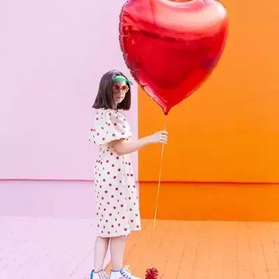 BALÃO CORAÇÃO VERMELHO GRANDE