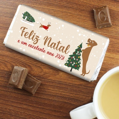 CHOCOLATE DE NATAL - FELIZ NATAL CÃO