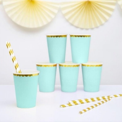 Copos VERDE MENTA E DOURADO