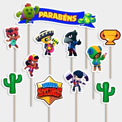 Topos de Bolo BRAWL STARS