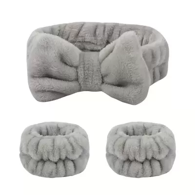 Headband e Pulseiras Spa | Kit Absorvente para Limpeza Facial