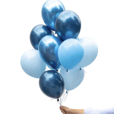 Blue Denim Balloon Mix