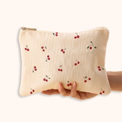 Bolsa de Viagem para Maquilhagem | Estampa de Cerejas