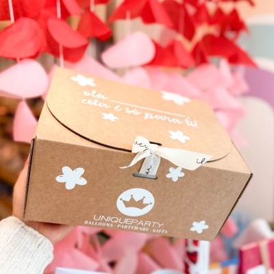 Caixa de Oferta Craft Personalizável | Gift Box DIY com Enchimento