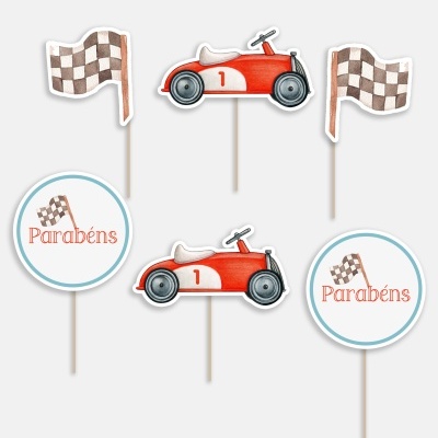 Topos de Bolo Racing