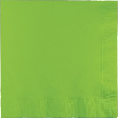 Guardanapo de papel verde limão com textura nas bordas