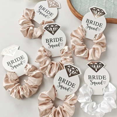 ÓCULOS CORAÇÃO + SCRUNCHIES BRIDE SQUAD 18 unid