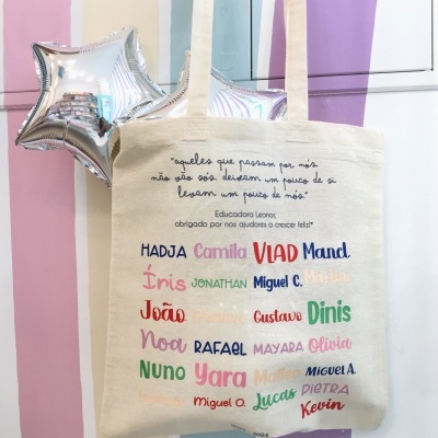 SACO TOTE BAG ALGODÃO - PROFESSORA / EDUCADORA
