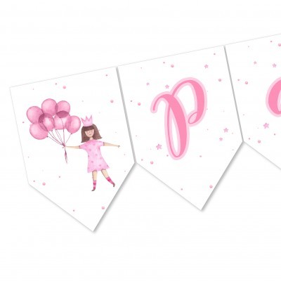 Bandeira PRINCESA AGUARELA