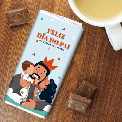 CHOCOLATE DIA DO PAI com 2 FILHOS