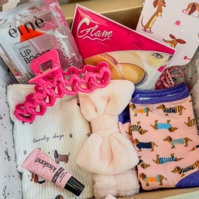 Gift Box Cães | Meias, Nécessaire, Escova e Mimos Fofinhos