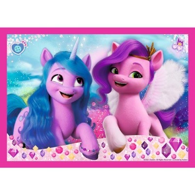 PUZZLE 4 EM 1 - COLORFUL PONIES / HASBRO MY LITTLE PON