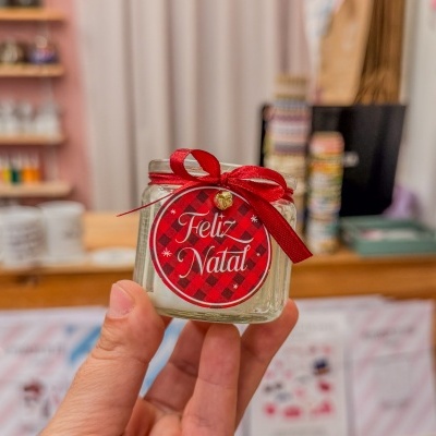 Mini Vela Feliz Natal