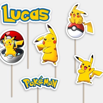 Topos de Bolo Pikachu