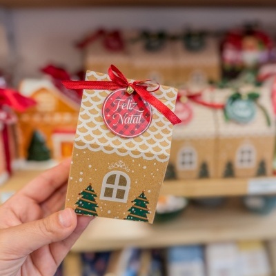 Casinha de Natal COM BOMBONS