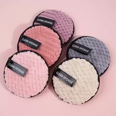 Pads Desmaquilhantes Reutilizáveis | Pack 5 Unidades Macios