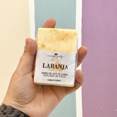 Sabonete Natural de Laranja – Leite de Cabra 100g