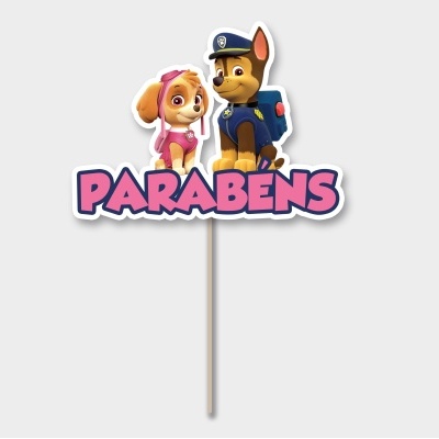 Topos de Bolo PATRULHA PATA