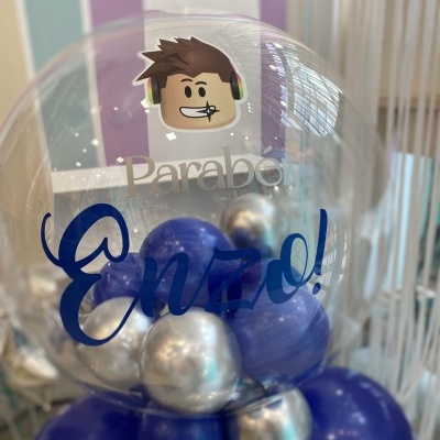 Torre com Balão Bubble Personalizado