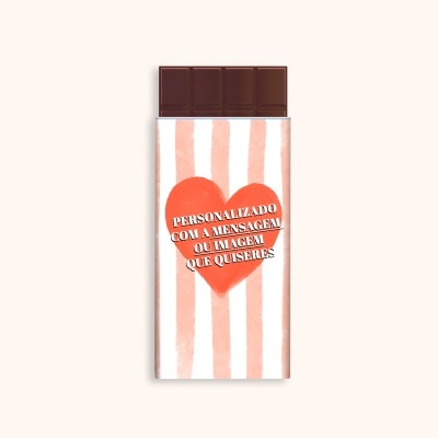 Chocolate de Leite | Invólucro Personalizado 100g