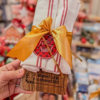 Kit Tábua de Madeira - Conjunto Rústico de Cozinha com Frase Gravada