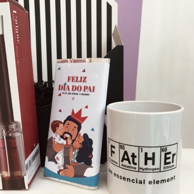 Box PAIZÃO – Caneca, Chocolate e Saca-rolhas