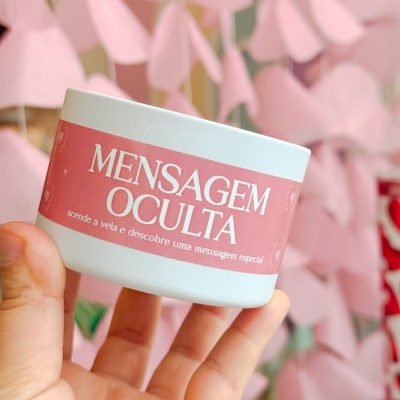 Vela MENSAGEM OCULTA