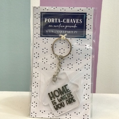 PORTA CHAVES acrílico – HOME IS WHERE YOU ARE
