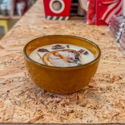 Vela Artesanal em Cerâmica Portuguesa – Baunilha