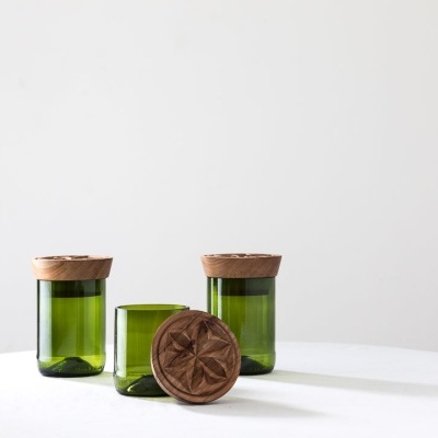 Frascos Hiliki - Conjunto de 3