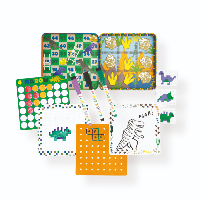 CONJUNTO DE 6 JOGOS MAGNÉTICOS - DINOSSAUROS