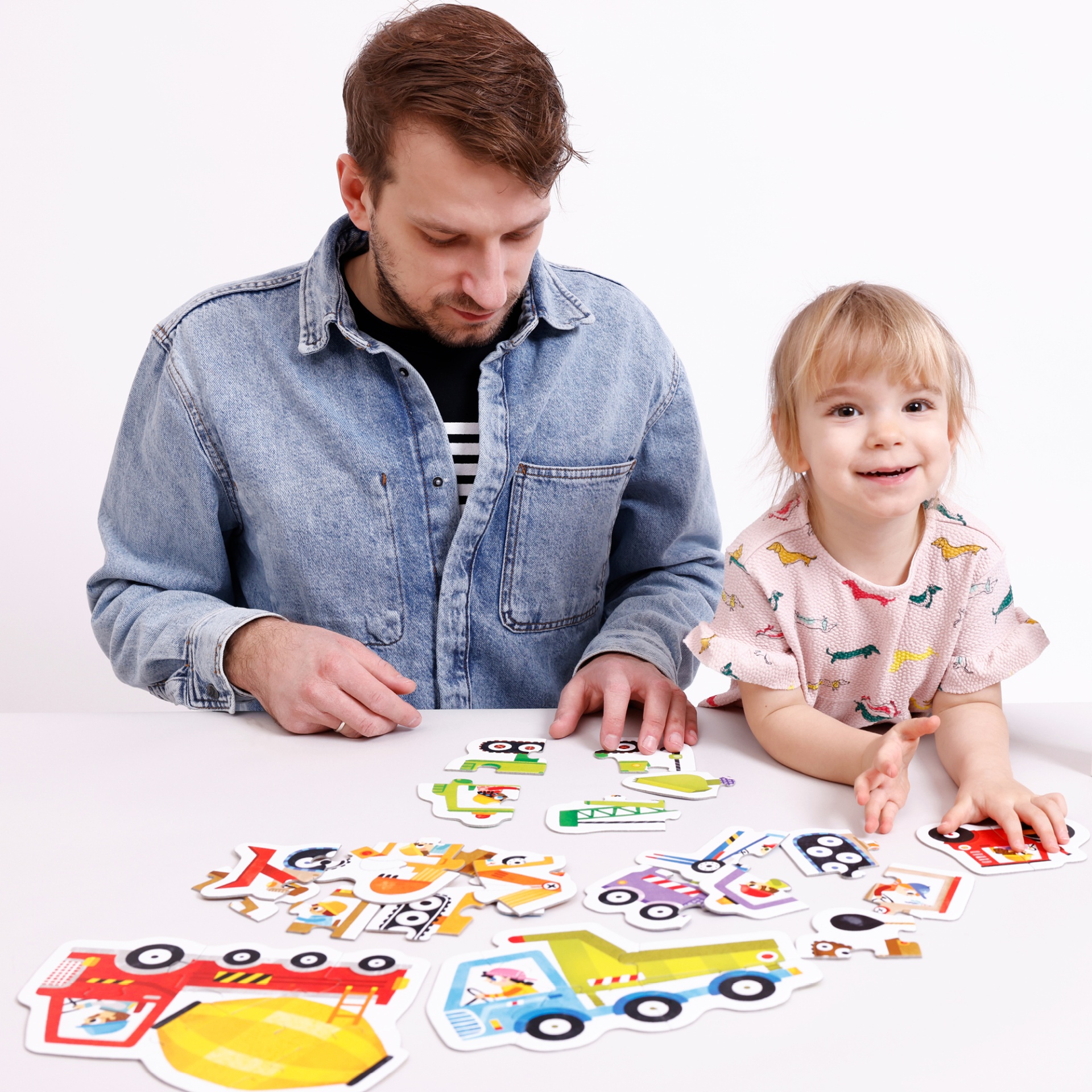 Puzzle Progressivo - Veículos Construção