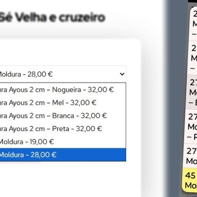Novas opções disponíveis: Quadros em tamanho grande e Recortes em tamanho pequeno