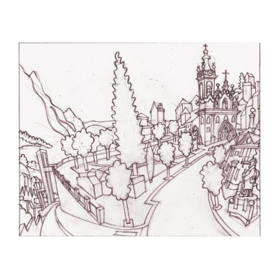 COVILHÃ – Jardim público e Igreja de Nossa Senhora da Conceição