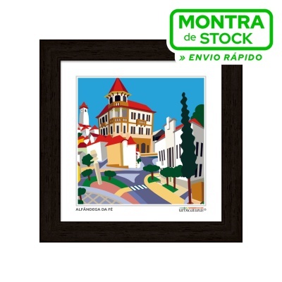 ALFÂNDEGA DA FÉ Minis – Centro (16x16cm, moldura preta)