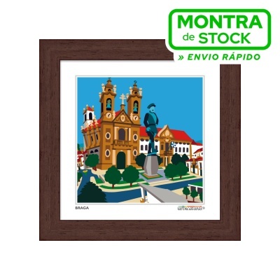 BRAGA Minis – Pópulo (16x16cm, moldura nogueira)