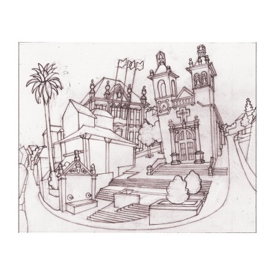 VIMIOSO – Igreja matriz, paços do concelho e Fonte do Cano