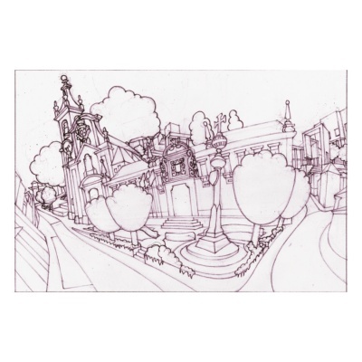 CONDEIXA-A-NOVA – Paços do concelho e igreja matriz