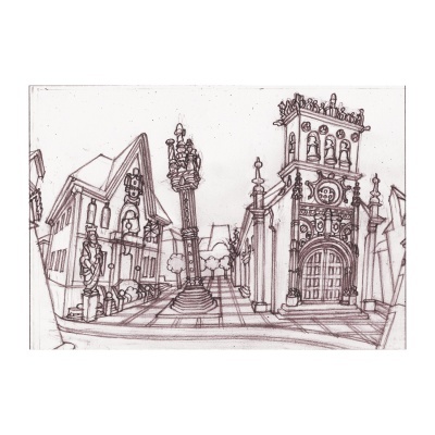 VILA NOVA DE FOZ CÔA – Paços do concelho, pelourinho e igreja matriz